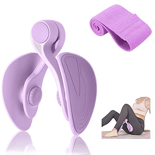 TINRIEF Thigh Master Hip Trainer Kegel Exerciser, Pelvic Floor Trainer, Kegel Trainer for Postpartum Rehabilitation, Trimmer Inner Thigh, Thigh Toner Workout (Purple) - Image 2
